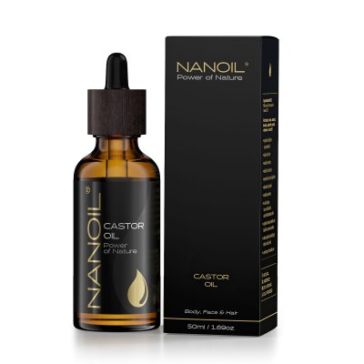 Nanoil Castor Oil 50 ml - Für Gesicht, Körper und Haare