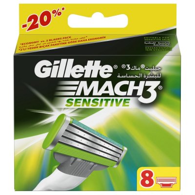 Gillette Mach3 Sensitive - Rasierer 8 Stück