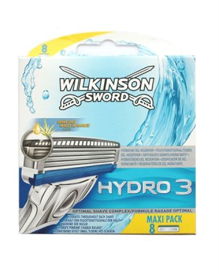 Wilkinson Sword Hydro 3 Razor Blades, 8 Blades
