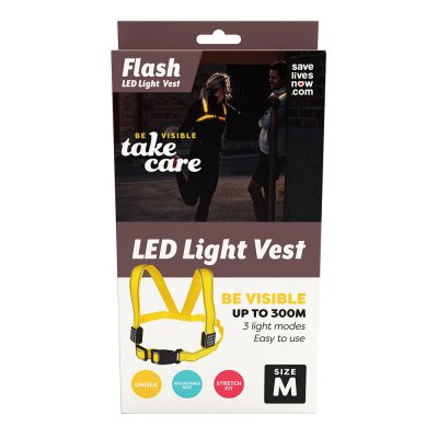 Flash LED Light Vest - Save Lives Now